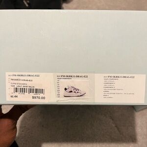 LIGHT GREY/ BLUE LANVIN SNEAKERS SIZE 44